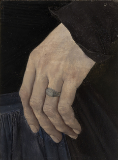 Linke Hand des "Mädchens mit der Nelke" by Wilhelm Leibl