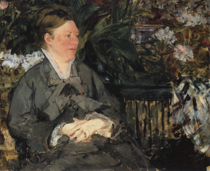 Madame Manet in the Conservatory