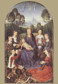 Madonna and Child with Saints by Hans Memling