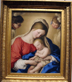 Madonna and Sleeping Child by Giovanni Battista Salvi da Sassoferrato