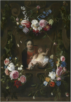 Madonna Surrounded by a Garland of Flowers