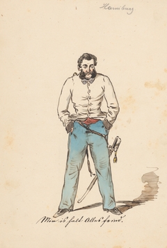 Man with his Hands in the Pockets by Friedrich Carl von Scheidlin