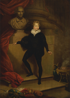 Master Betty as Hamlet, before a bust of Shakespeare by James Northcote