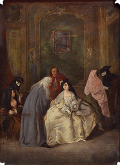 Meeting of the Prosecutor and his Wife by Anonymous