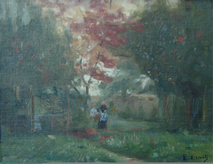 No jardim de Saint Hubert by Eliseu Visconti