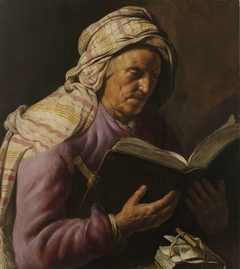 Old Woman Reading