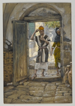 On Entering the House, Salute It by James Tissot