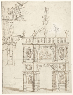 Ontwerp voor een ereboog voor aartshertog Leopold Willem by Theodoor van Thulden