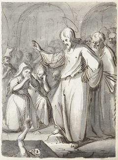 Opwekking van Lazarus by Moses ter Borch