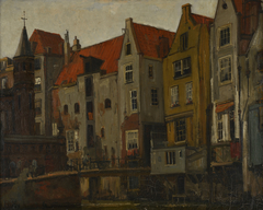 Oudezijds Achterburgwal in Amsterdam by Gerrit Willem Knap