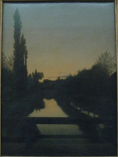 Paysage au crépuscule by Charles Cuisin