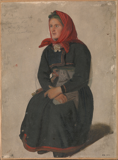 Peasant Woman from Telemark by Adolph Tidemand