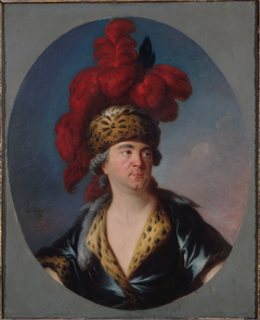 Portrait de Henri-Louis Lekain (1728-1778), dans le rôle de Gengis-Khan de "l'Orphelin de la Chine", tragédie de Voltaire by Simon-Bernard Lenoir