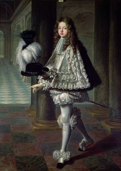 Portrait du comte de Toulouse en costume de Novice de l'ordre du Saint-Esprit by Louis de Boullogne