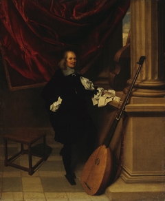 Portrait of a Musican by Charles Emmanuel Biset