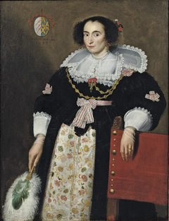 Portrait of Anna van den Bogaerde (1606/1607 - 1641) by Pieter Dubordieu