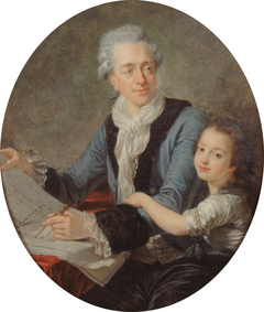 Portrait of Claude Nicolas Ledoux (1736-1806) with his daughter