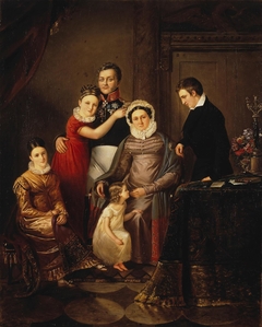 Portrait of Count Nikolai Repnin-Volkonsky with His Family by Unknown Artist