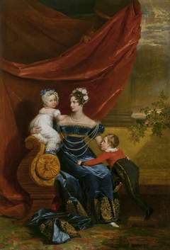Portrait of Grand Duchess Alexandra Fiodorovna with Children by George Dawe