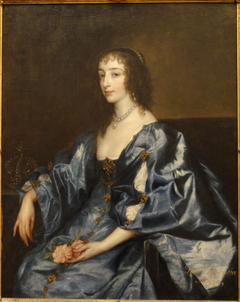 Portrait of Henrietta Maria de Bourbon, Queen of England (1609-1669) by Anthony van Dyck
