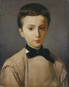 Portrait of his brother Ettore as a child by Silvestro Lega