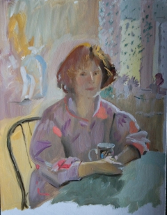portrait of mother by Natalia Mikhalchuck