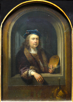 Portrait of the Artist with a Palette by Gerrit Dou