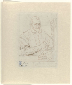 Portret van Nicolaas Wigger, priester te Haarlem by Unknown Artist