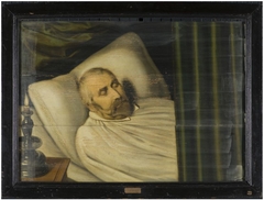 Portret van Viglius van Aytta II op zijn doodsbed by anonymous painter