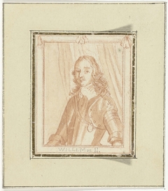 Portret van Willem II by Bernard Picart