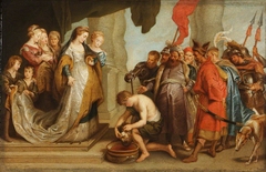 Queen Tomyris and the Head of Cyrus by after Sir Peter Paul Rubens