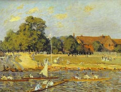 Regatta at Hampton Court by Alfred Sisley