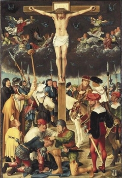 Rehlinger-Altar, Mitteltafel: Kreuzigung Christi by Anonymous