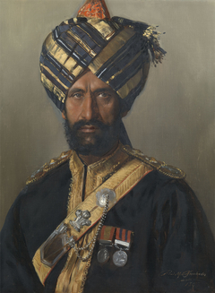 Ressaidar and Woordie-Major Ahmad Khan, Bahadur and Khan Sahib, 11th Bengal Lancers by Rudolf Swoboda