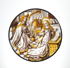 Roundel with Annunciation to the Virgin