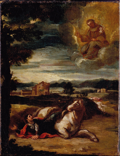 Saint Anthony of Padua appearing to a Knight by Anonymous