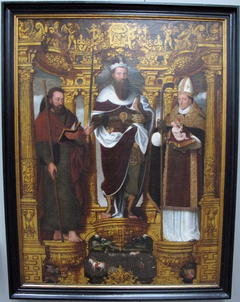 Saints Bavo, James the Great and Willibrord by Pieter Claeissens