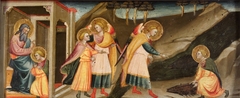 Scenes from Tobias (Tobias takes farewell from his father; Wanderings of Tobias and Archangel Raphael; Tobias taking the fish's heart, lever and gall)