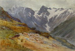 Sealey Range near Mount Cook by Charles Nathaniel Worsley