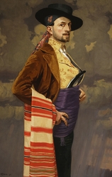 Self-portrait in a Spanish costume