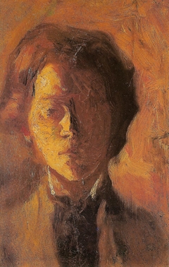 Self-portrait in the mirror by Stanisław Ignacy Witkiewicz