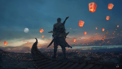 Sky Lanterns by Wang Ling