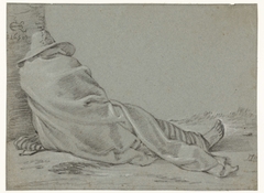 Slapende man by Cornelis Saftleven
