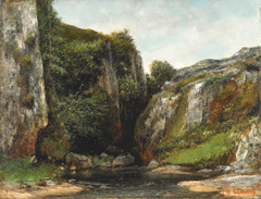 Source of a Mountain Stream by Gustave Courbet