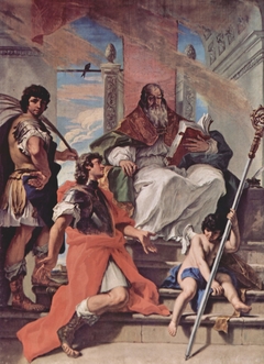 Ss. Prokulus, Firmus, Rusticus of Verona and an Angel