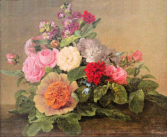 Still life with flowers by Georg Friedrich Kersting