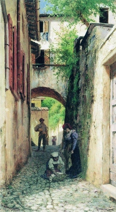 Street in Italy by Fyodor Bronnikov