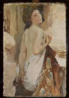 Study of a streetwalker for the painting “East” by Jan Ciągliński