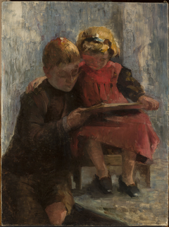 Study of two children by Julius Scholtz