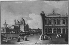 Südteil der Piazzetta mit der Biblioteca Marciana und Canale Grande (Nachahmer) by Canaletto